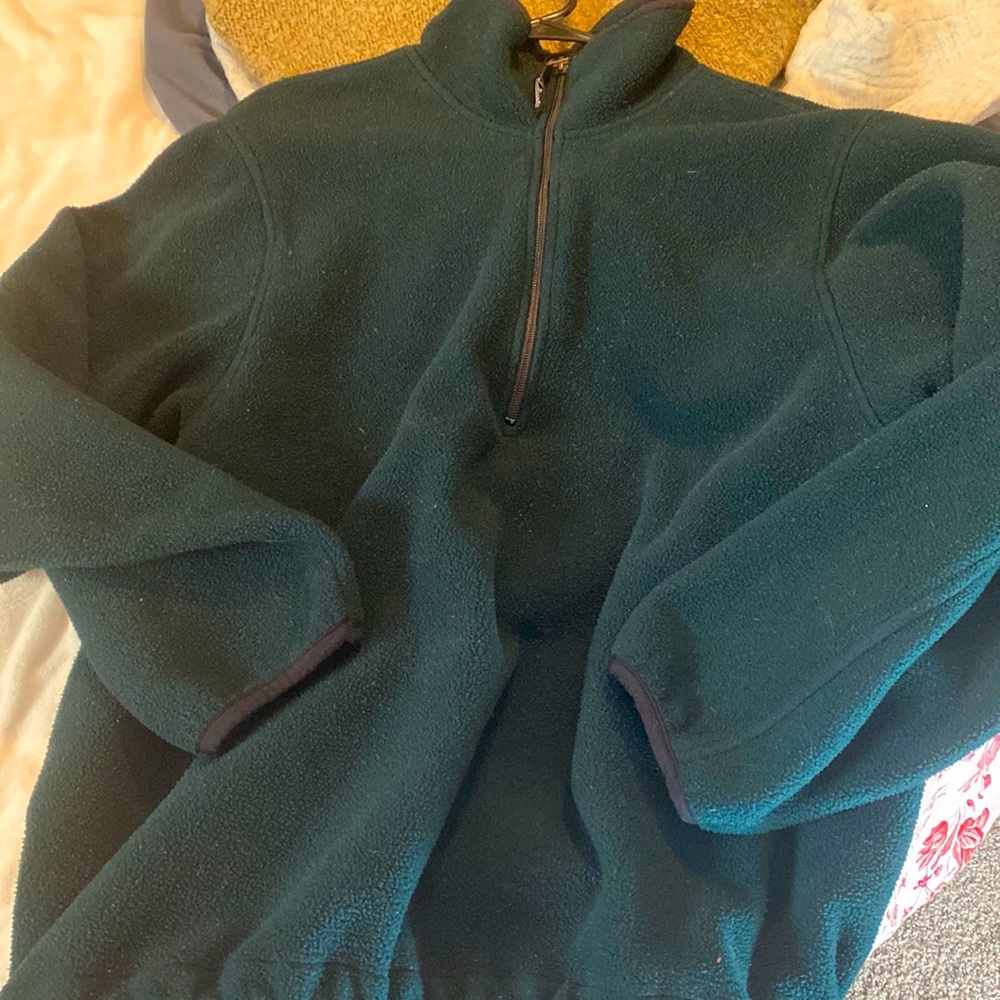 Woolrich mid zip pull over fleece jacket Xl